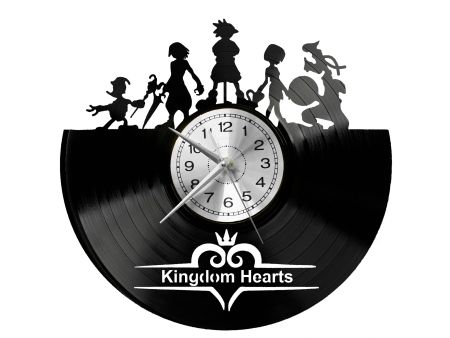  Kingdom Hearts Vinyl Zegar Ścienny Płyta Winylowa Nowoczesny Dekoracyjny Na Prezent Urodziny