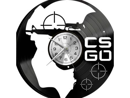 Counter Strike Vinyl Zegar Ścienny Płyta Winylowa Nowoczesny Dekoracyjny Na Prezent Urodziny