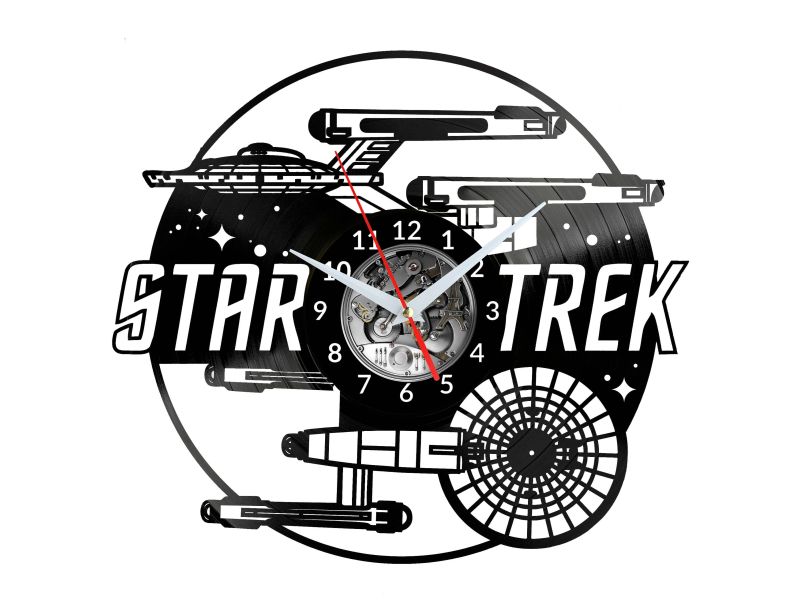 Star Trek Vinyl Zegar Ścienny Płyta Winylowa Nowoczesny Dekoracyjny Na Prezent Urodziny