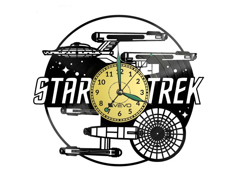 Star Trek Vinyl Zegar Ścienny Płyta Winylowa Nowoczesny Dekoracyjny Na Prezent Urodziny