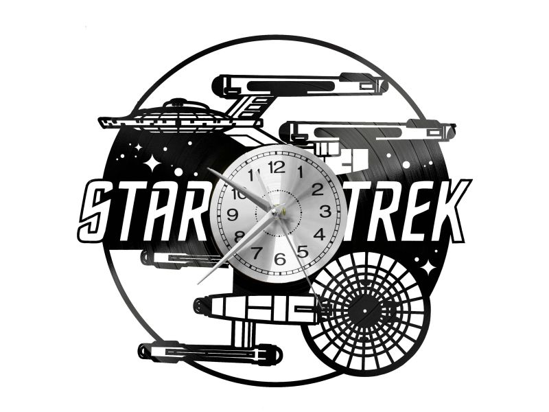 Star Trek Vinyl Zegar Ścienny Płyta Winylowa Nowoczesny Dekoracyjny Na Prezent Urodziny