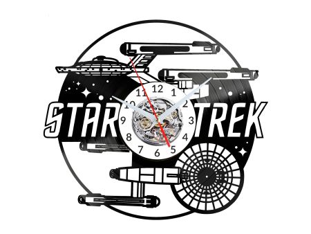 Star Trek Vinyl Zegar Ścienny Płyta Winylowa Nowoczesny Dekoracyjny Na Prezent Urodziny