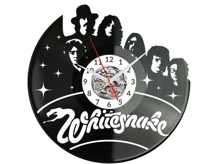 Whitesnake Vinyl Zegar Ścienny Płyta Winylowa Nowoczesny Dekoracyjny Na Prezent Urodziny