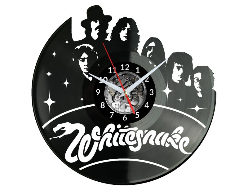 Whitesnake Vinyl Zegar Ścienny Płyta Winylowa Nowoczesny Dekoracyjny Na Prezent Urodziny