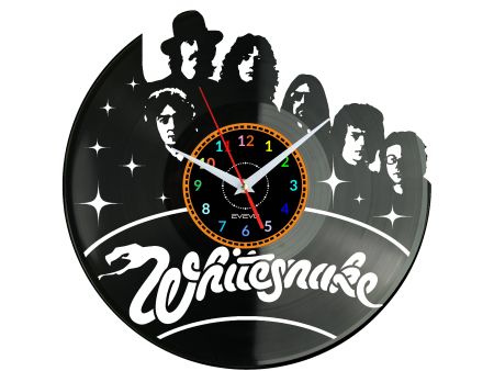 Whitesnake Vinyl Zegar Ścienny Płyta Winylowa Nowoczesny Dekoracyjny Na Prezent Urodziny