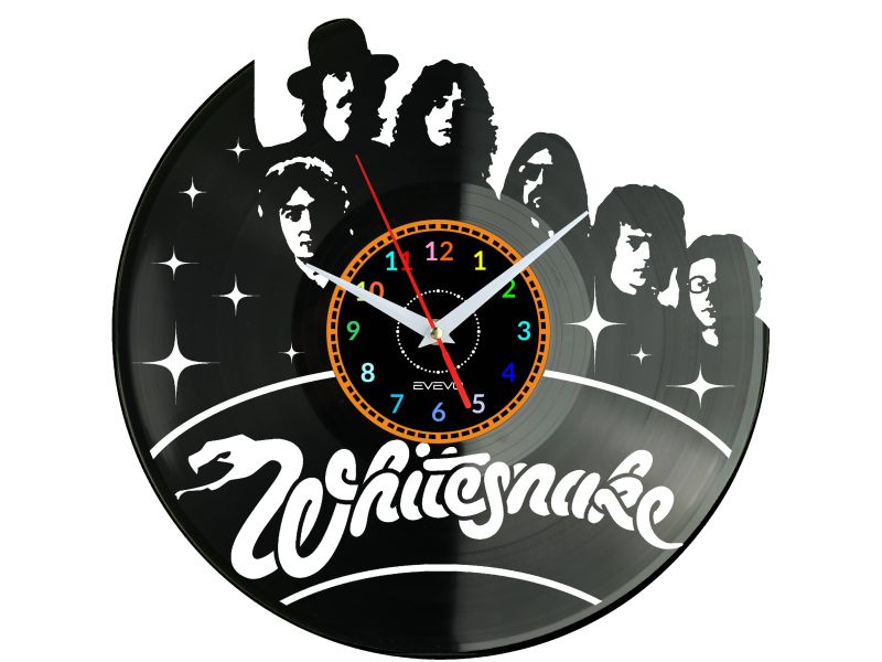 Whitesnake Vinyl Zegar Ścienny Płyta Winylowa Nowoczesny Dekoracyjny Na Prezent Urodziny