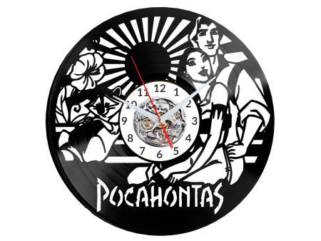 Pocahontas Vinyl Zegar Ścienny Płyta Winylowa Nowoczesny Dekoracyjny Na Prezent Urodziny