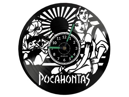 Pocahontas Vinyl Zegar Ścienny Płyta Winylowa Nowoczesny Dekoracyjny Na Prezent Urodziny