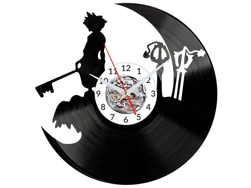 Kingdom Hearts Vinyl Zegar Ścienny Płyta Winylowa Nowoczesny Dekoracyjny Na Prezent Urodziny