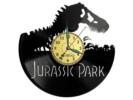 Jurassic Park Vinyl Zegar Ścienny Płyta Winylowa Nowoczesny Dekoracyjny Na Prezent Urodziny