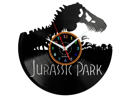 Jurassic Park Vinyl Zegar Ścienny Płyta Winylowa Nowoczesny Dekoracyjny Na Prezent Urodziny