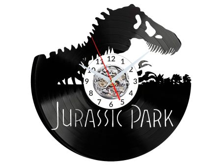 Jurassic Park Vinyl Zegar Ścienny Płyta Winylowa Nowoczesny Dekoracyjny Na Prezent Urodziny