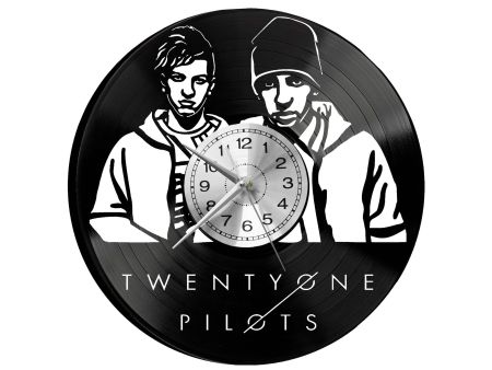 Twenty One Pilots Vinyl Zegar Ścienny Płyta Winylowa Nowoczesny Dekoracyjny Na Prezent Urodziny