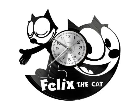 Felix The Cat Vinyl Zegar Ścienny Płyta Winylowa Nowoczesny Dekoracyjny Na Prezent Urodziny