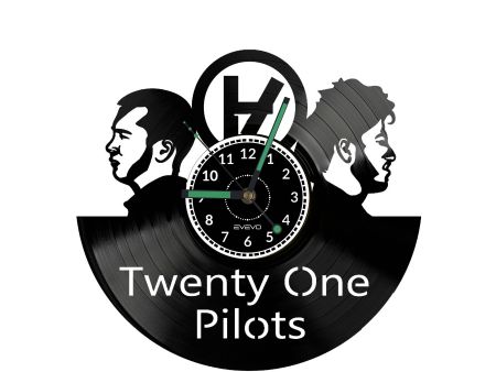 Twenty One Pilots Vinyl Zegar Ścienny Płyta Winylowa Nowoczesny Dekoracyjny Na Prezent Urodziny