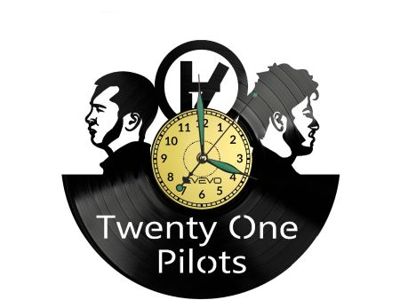 Twenty One Pilots Vinyl Zegar Ścienny Płyta Winylowa Nowoczesny Dekoracyjny Na Prezent Urodziny