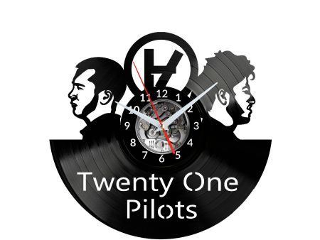 Twenty One Pilots Vinyl Zegar Ścienny Płyta Winylowa Nowoczesny Dekoracyjny Na Prezent Urodziny