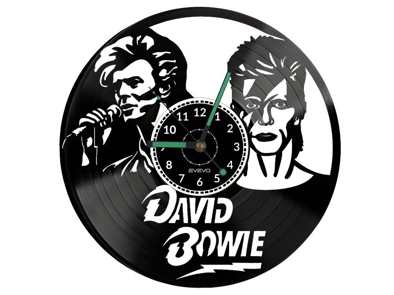 David Bowie Vinyl Zegar Ścienny Płyta Winylowa Nowoczesny Dekoracyjny Na Prezent Urodziny