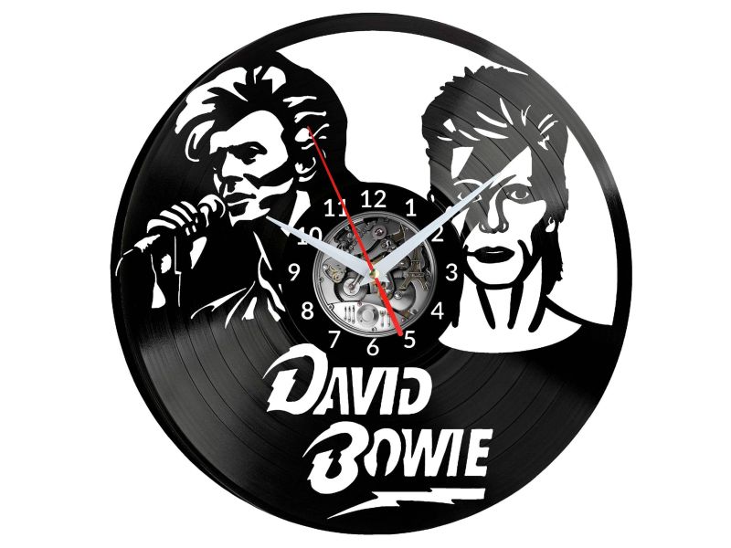 David Bowie Vinyl Zegar Ścienny Płyta Winylowa Nowoczesny Dekoracyjny Na Prezent Urodziny