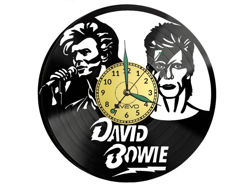 David Bowie Vinyl Zegar Ścienny Płyta Winylowa Nowoczesny Dekoracyjny Na Prezent Urodziny