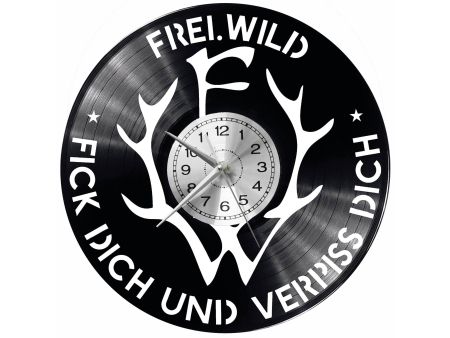 Frei.Wild Vinyl Zegar Ścienny Płyta Winylowa Nowoczesny Dekoracyjny Na Prezent Urodziny