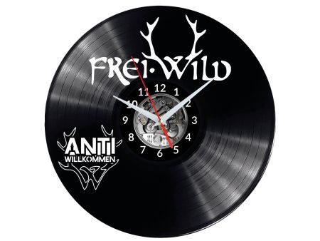 Frei.Wild Vinyl Zegar Ścienny Płyta Winylowa Nowoczesny Dekoracyjny Na Prezent Urodziny