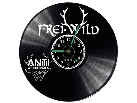 Frei.Wild Vinyl Zegar Ścienny Płyta Winylowa Nowoczesny Dekoracyjny Na Prezent Urodziny