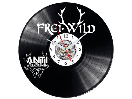 Frei.Wild Vinyl Zegar Ścienny Płyta Winylowa Nowoczesny Dekoracyjny Na Prezent Urodziny