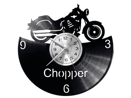 Chopper Motor Vinyl Zegar Ścienny Płyta Winylowa Nowoczesny Dekoracyjny Na Prezent Urodziny