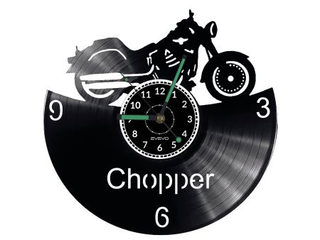 Chopper Motor Vinyl Zegar Ścienny Płyta Winylowa Nowoczesny Dekoracyjny Na Prezent Urodziny