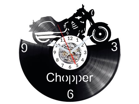 Chopper Motor Vinyl Zegar Ścienny Płyta Winylowa Nowoczesny Dekoracyjny Na Prezent Urodziny