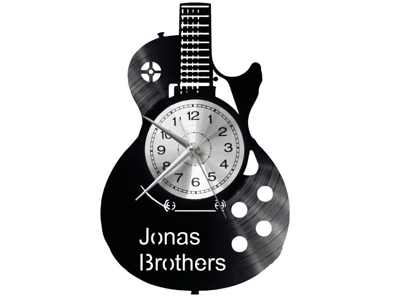 Jonas Brothers Vinyl Zegar Ścienny Płyta Winylowa Nowoczesny Dekoracyjny Na Prezent Urodziny