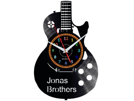 Jonas Brothers Vinyl Zegar Ścienny Płyta Winylowa Nowoczesny Dekoracyjny Na Prezent Urodziny