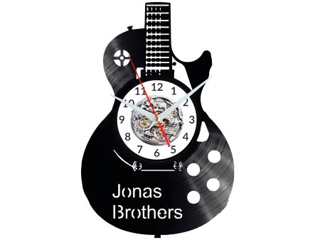 Jonas Brothers Vinyl Zegar Ścienny Płyta Winylowa Nowoczesny Dekoracyjny Na Prezent Urodziny