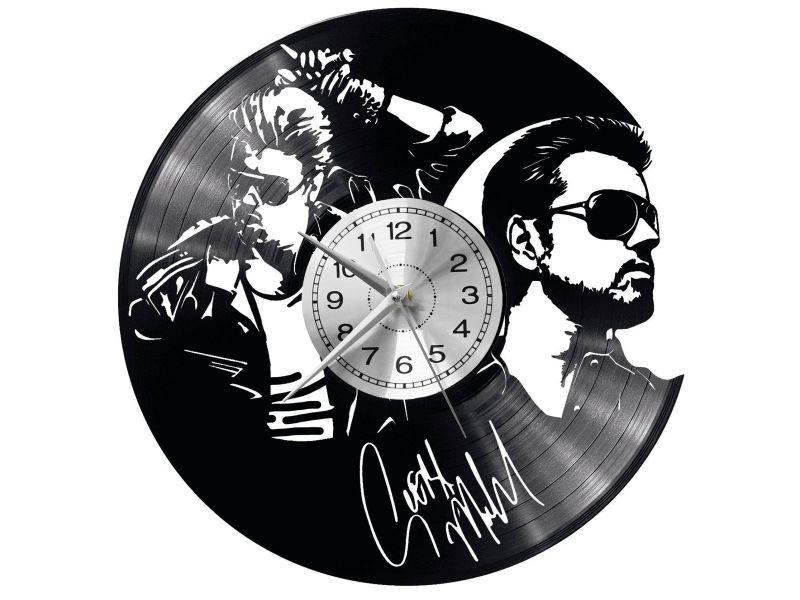 George Michael Vinyl Zegar Ścienny Płyta Winylowa Nowoczesny Dekoracyjny Na Prezent Urodziny