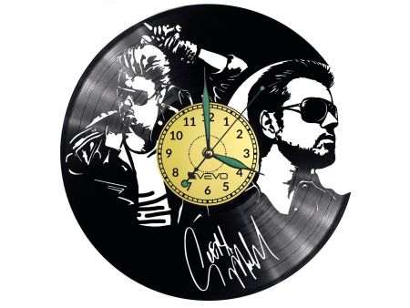 George Michael Vinyl Zegar Ścienny Płyta Winylowa Nowoczesny Dekoracyjny Na Prezent Urodziny