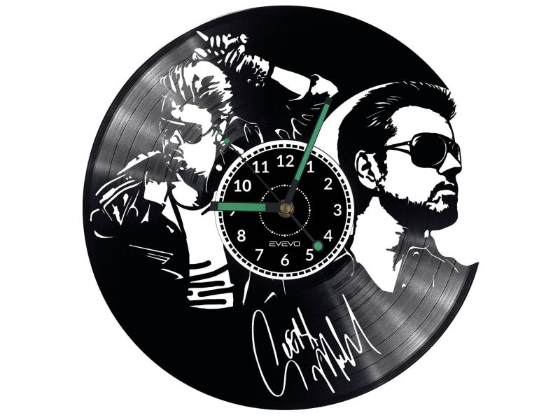 George Michael Vinyl Zegar Ścienny Płyta Winylowa Nowoczesny Dekoracyjny Na Prezent Urodziny