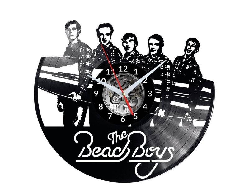 The Beach Boys Vinyl Zegar Ścienny Płyta Winylowa Nowoczesny Dekoracyjny Na Prezent Urodziny