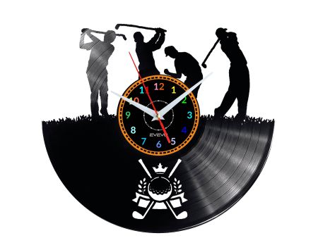 Golf Vinyl Zegar Ścienny Płyta Winylowa Nowoczesny Dekoracyjny Na Prezent Urodziny