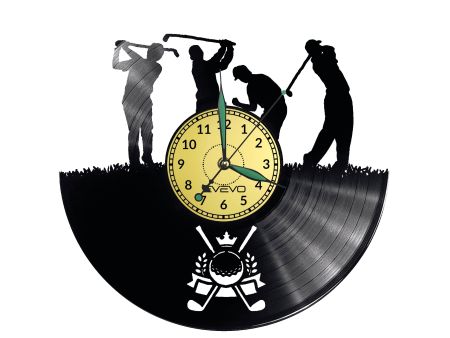 Golf Vinyl Zegar Ścienny Płyta Winylowa Nowoczesny Dekoracyjny Na Prezent Urodziny