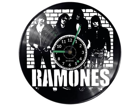 Ramones Vinyl Zegar Ścienny Płyta Winylowa Nowoczesny Dekoracyjny Na Prezent Urodziny