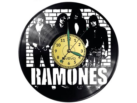 Ramones Vinyl Zegar Ścienny Płyta Winylowa Nowoczesny Dekoracyjny Na Prezent Urodziny