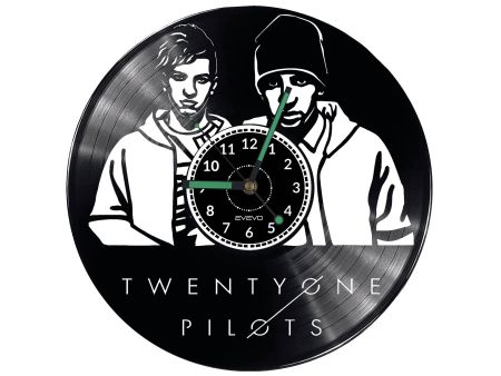 Twenty One Pilots Vinyl Zegar Ścienny Płyta Winylowa Nowoczesny Dekoracyjny Na Prezent Urodziny