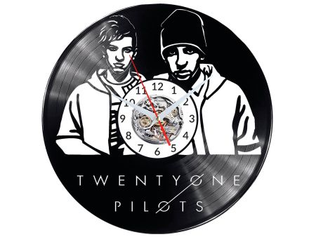 Twenty One Pilots Vinyl Zegar Ścienny Płyta Winylowa Nowoczesny Dekoracyjny Na Prezent Urodziny