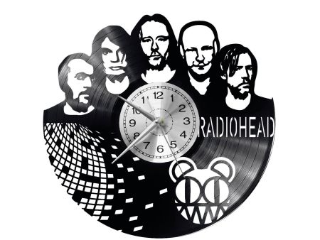 Radiohead Vinyl Zegar Ścienny Płyta Winylowa Nowoczesny Dekoracyjny Na Prezent Urodziny