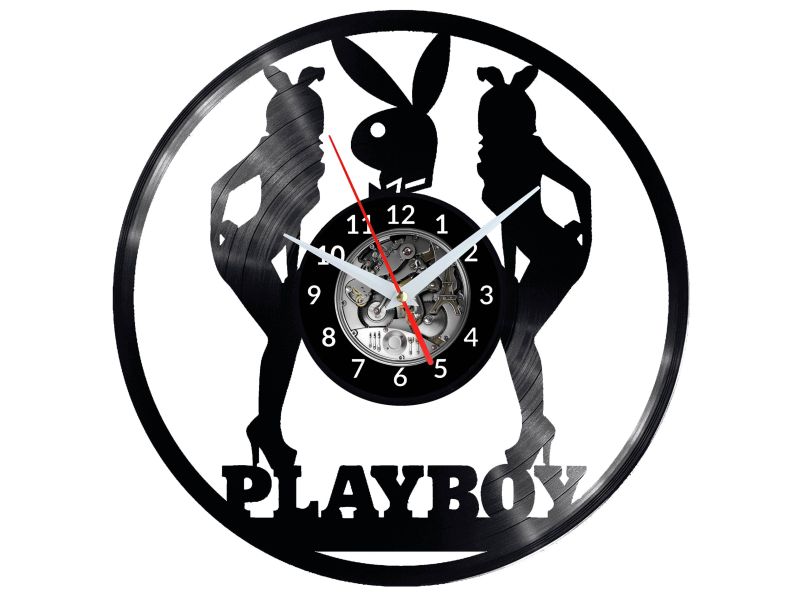 Playboy Vinyl Zegar Ścienny Płyta Winylowa Nowoczesny Dekoracyjny Na Prezent Urodziny