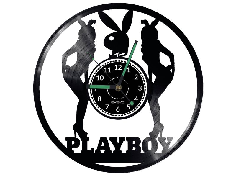 Playboy Vinyl Zegar Ścienny Płyta Winylowa Nowoczesny Dekoracyjny Na Prezent Urodziny