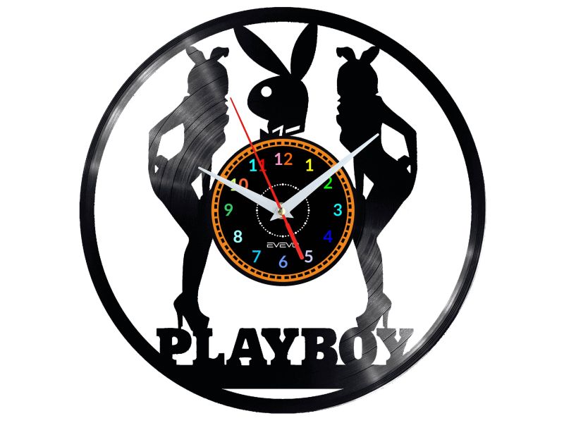 Playboy Vinyl Zegar Ścienny Płyta Winylowa Nowoczesny Dekoracyjny Na Prezent Urodziny