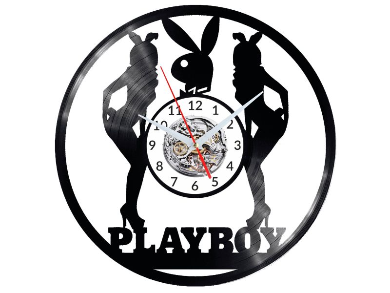 Playboy Vinyl Zegar Ścienny Płyta Winylowa Nowoczesny Dekoracyjny Na Prezent Urodziny