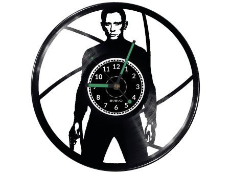 James Bond Vinyl Zegar Ścienny Płyta Winylowa Nowoczesny Dekoracyjny Na Prezent Urodziny